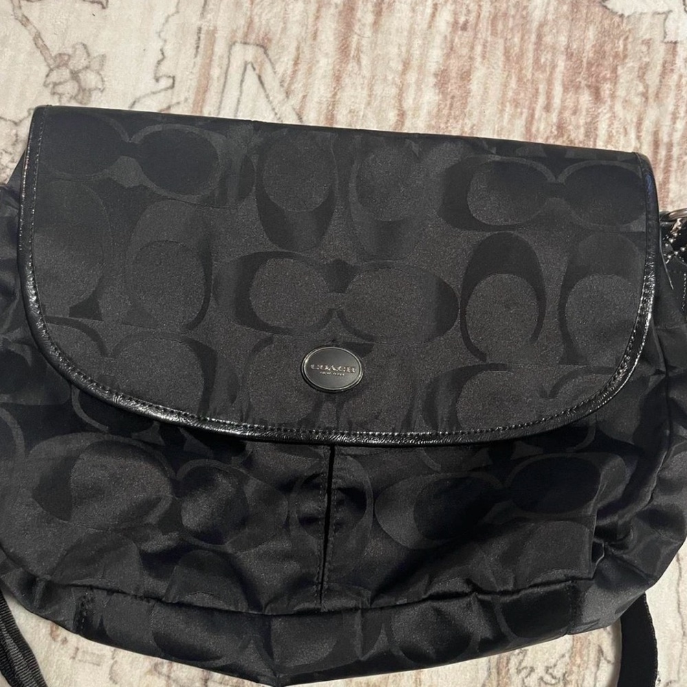 Coach Black Messenger bag nylon material